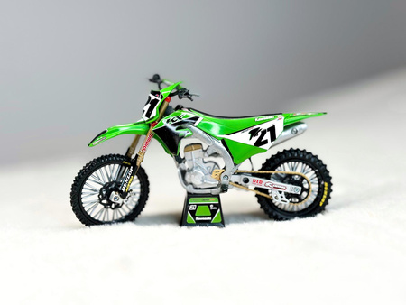 Model motocykla Kawasaki KX 450 SR Jason Anderson #21 1:12 New Ray