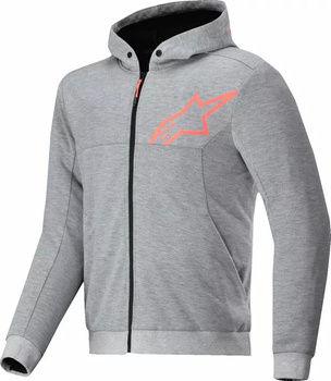 Bluza z ochraniaczami Alpinestars Chrome v2 gray/red fluo