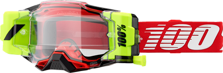 Gogle 100% Armega Forecast Red clear