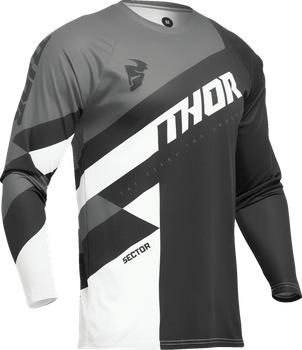 Bluza juniorska Thor Sector Checker black/white