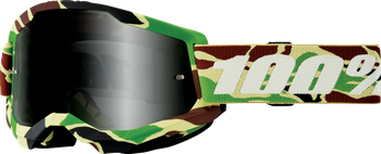 Gogle 100% Strata 2 Sand War Camo smoke