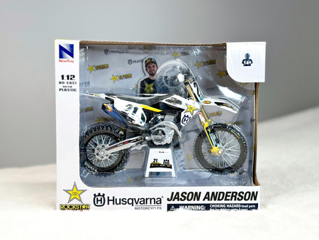 Model motocykla Husqvarna FC 450 Jason Anderson #21 1:12 New Ray