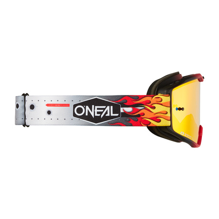 Gogle O'Neal B-10 HR multicolor radium red mirror