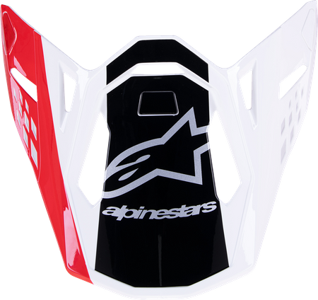 Daszek do kasku Alpinestars SM10 Unit white/red