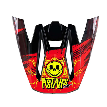 Daszek do kasku Alpinestars SM5 Rash black/red