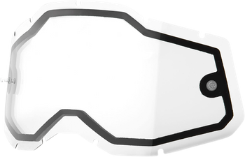 Szyba podwójna do gogli 100% Strata 2 / Accuri 2/ Racecraft 2 clear