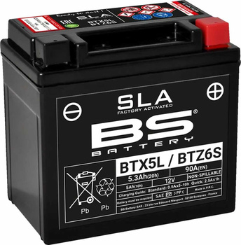 Akumulator BS Battery SLA AGM BTX5L / BTZ6S 12V 90A 5,3Ah