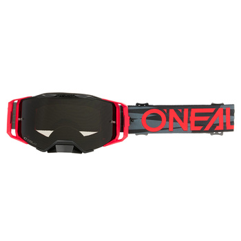 Gogle O'Neal B-33 Ictus black/red gray smoke