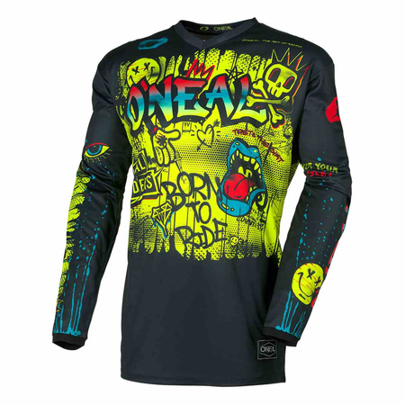 Bluza juniorska O'Neal Element Rancid black/yellow