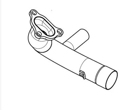 Kolektor wydechowy tłumika Akrapovic H-B12E6L