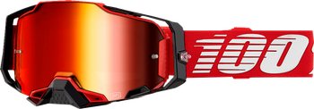 Gogle 100% Armega Red mirror