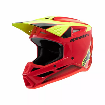 Kask Juniorski Alpinestars SM3 Fray red/yellow