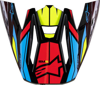 Daszek do kasku Alpinestars SM5 Action 2 orange/blue/yel