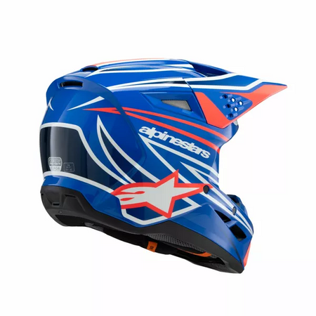 Kask Juniorski Alpinestars SM3 Wurx blue/red