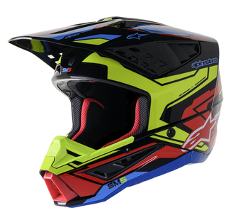 Kask Alpinestars SM5 Supertech M5 Action 2 black/yel/red