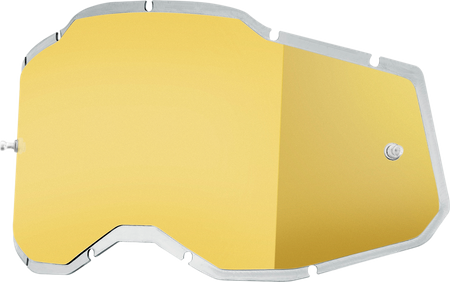 Szyba do gogli 100% Strata 2 / Accuri 2/ Racecraft 2 Injected mirror gold
