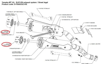 Zaślepka  końcówki tłumika Akrapovic V-EC194
