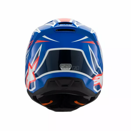 Kask Juniorski Alpinestars SM3 Wurx blue/red