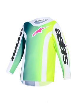 Bluza Juniorska Alpinestars Fluid Portl green/white/black
