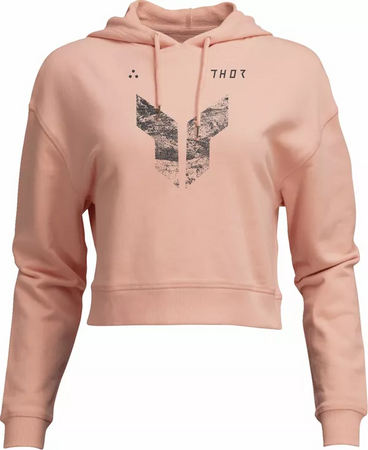 Bluza damska z kapturem typu Crop Thor Iconic pink