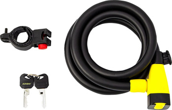 Linka spirala z uchwytem Auvray Spiral Lock Spirale City 180 cm