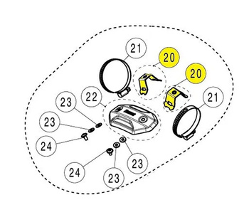 Mocowanie uchwyt tłumika Akrapovic Stal nierdzewna P-X308