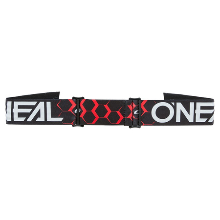 Gogle O'Neal B-33 Hexa black/red radium red