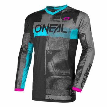 Bluza damska O'Neal Element Roller black/cyan