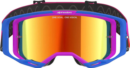 Gogle Alpinestars Vision 8 Corp blue/purp mirror