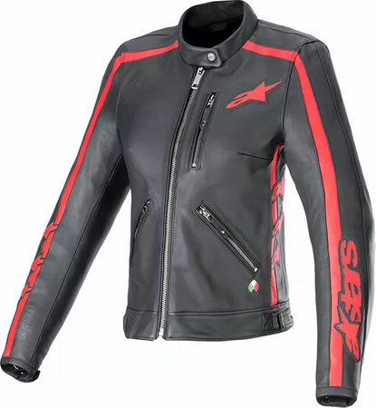 Kurtka damska skórzana Alpinestars Stella Dyno black/red