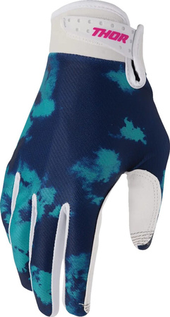 Rękawice Thor Launchmode Bleach white/aqua