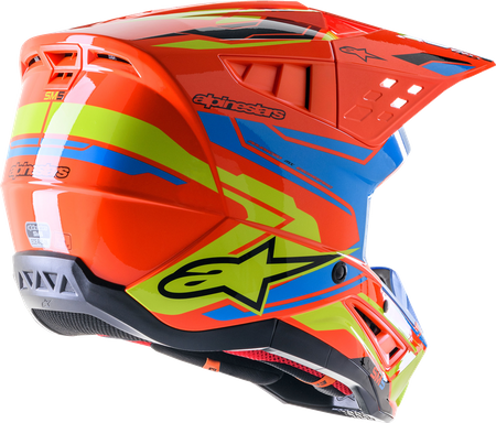 Kask Alpinestars SM5 Supertech M5 Action 2 orange/blue/yel