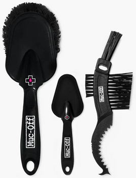Zestaw trzech szczotek do mycia motocykla Muc-Off 3x Premium Brush Set