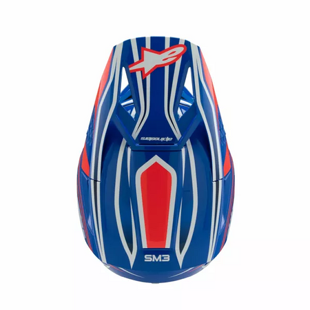 Kask Juniorski Alpinestars SM3 Wurx blue/red