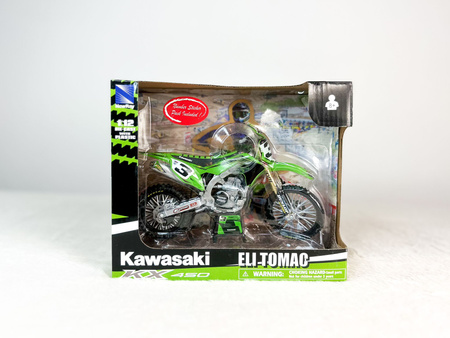 Model motocykla Kawasaki KX 450 Eli Tomac #3 1:12 New Ray