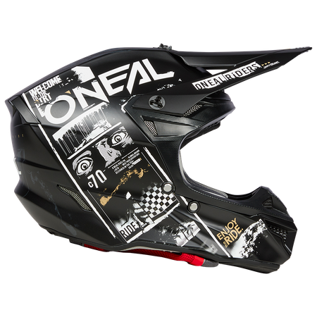 Kask O'Neal 5SRS Attack black/white matt