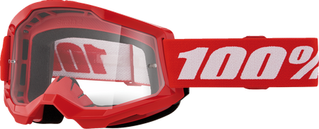 Gogle 100% Strata 2 Junior Red clear