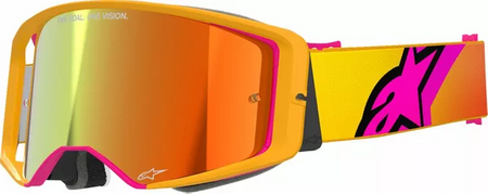 Gogle Alpinestars Supertech Corp ABS Vision yellow/pink mirror