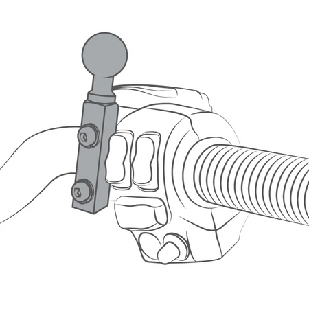 Uchwyt montowany do kierownicy mocowania hamulca, sprzęgła Ram Mounts