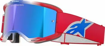 Gogle Alpinestars Vision 5 Corp red/white mirror