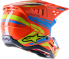 Kask Alpinestars SM5 Supertech M5 Action 2 orange/blue/yel