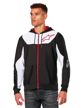 Bluza z kapturem Alpinestars Sessions V3 black/white/red