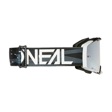 Gogle O'Neal B-33 Ictus black/white silver mirror