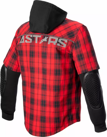 Koszula z ochraniaczami Alpinestars Tartan MO.ST.EQ red