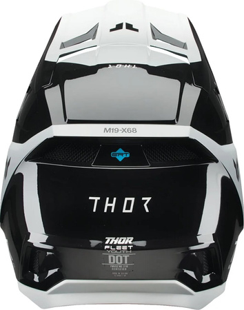 Kask Juniorski Thor Fleet Storm black/white
