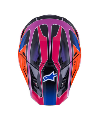 Kask Alpinestars S-M7 Fuse blue/purple/pink