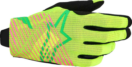 Rękawice Alpinestars Radar Pro green/yellow/pink