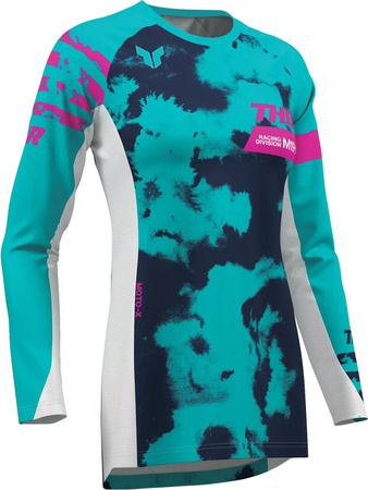 Bluza damska Thor Launchmode Bleach white/aqua