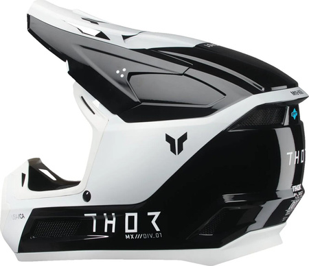 Kask Juniorski Thor Fleet Storm black/white