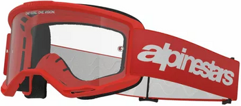 Gogle Alpinestars Vision 3 Wordmark red clear